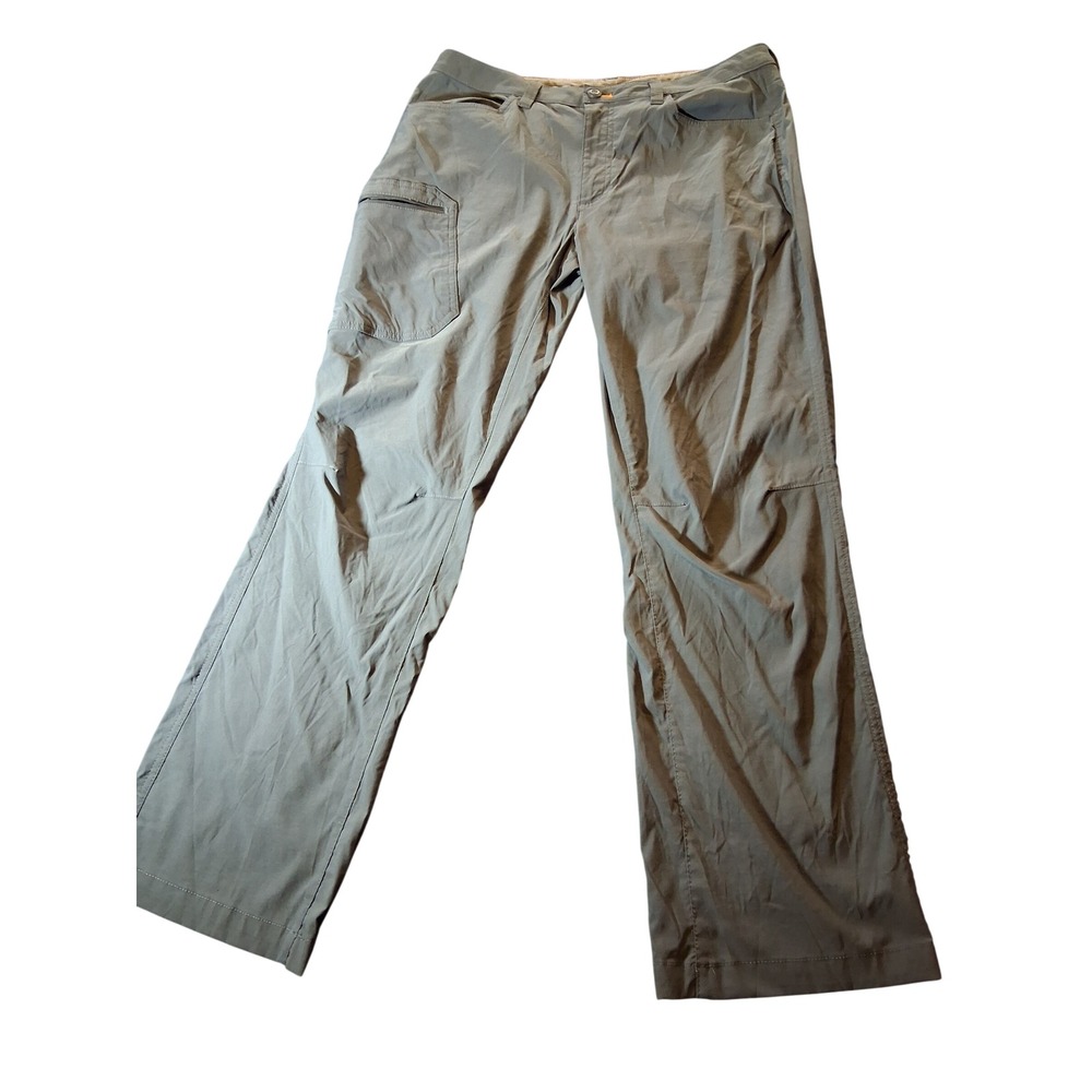 Eddie Bauer Guide Pro Pants Mens 35x32 Gray Hiking Outdoor Nylon